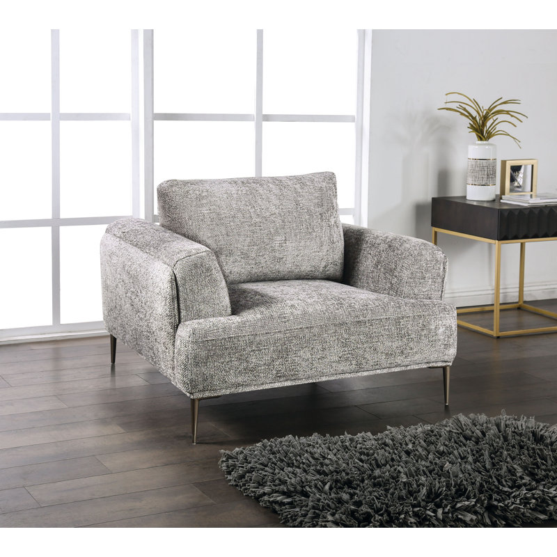 Fauteuil Kertu, Gris chenille