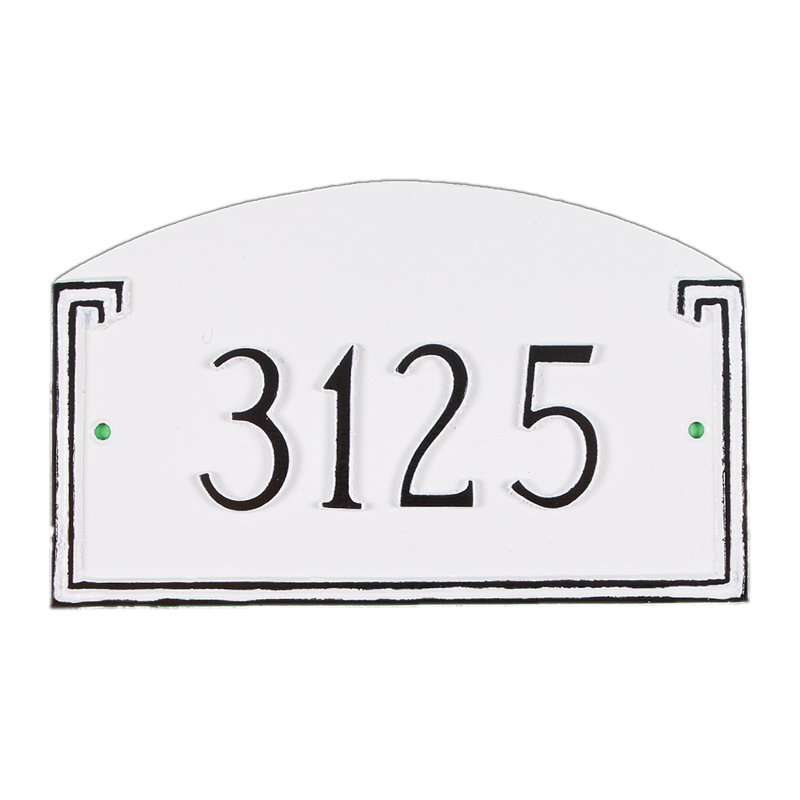 Arch Lawn Insert, White/Gold