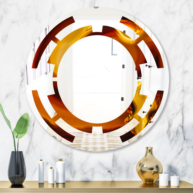 Miroir mural moderne sans cadre Space Agate, H 31,5 po x l po