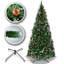 Arbre de noël artificiel pin vert/blanc bonhomme-1432572948