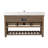 Curiel 60 " W Freestanding Standard Free Standing 1 Single Vanity Bathroom Vanity With Engineered Stone Top-976450959