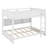 Queen Over Queen Bunk Bed With Storage Cabinets And Charging Station-116934873