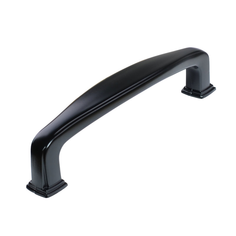 Poignée en arche centrale 3 3/4" modern, Dos plat