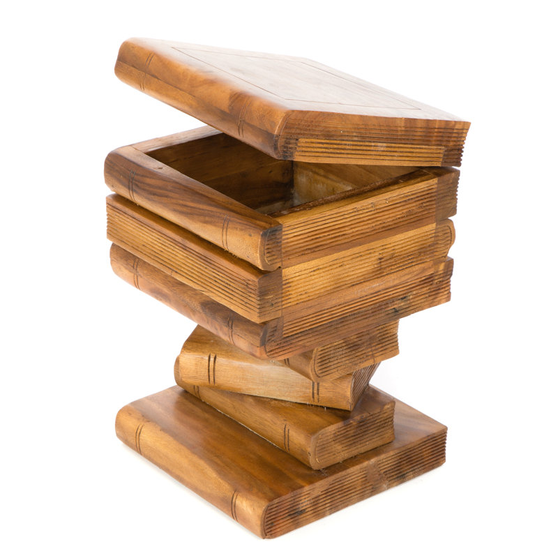 Solid Wood End Table, Natural