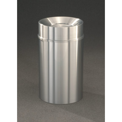 New Yorker Aluminum Swing Top Kitchen Trash Can - 33 Gallons