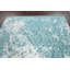Tapis bleu noué à la main de conception unique 8 pi 2 po x 10 pi 2 po New Age