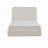 Tall Headboard Upholstered Bed / 52" High Headboard / Elegant Simplicity / No Box Spring Needed / Easy Assembly / Queen / Textured Ivory Canvas-40490520-40490533