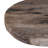 Doner Wood Accent Table with Sculptural Design Black-Brown Marble Top, Contemporary Modern Style 22" White