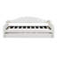 Lit de jour simple rembourré capitonné avec couchette, canapé-lit en velours avec ports USB et ports de charge de type C, aucun sommier nécessaire, beige (ancien SKU: HL000088AAA)