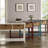 Teal Console Table With Bottom Shelf