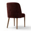 Fauteuils d'appoint avec assise large de 52 cm (20,5 po), revêtement en chenille et pieds en bois massif-866029352