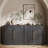 3-Piece Modular Sideboard Set - C+2B - Ebony-620790358
