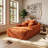 Boneless 66 Inch Chaise Lounge Chair Indoor, Oversized Corduroy Sleeper Chair with Throw Pillows, Upholstered Reading Chairs Boneless Deep Seat Sleeper Couch for Living Room, Bedroom, Movie Room-1805244115