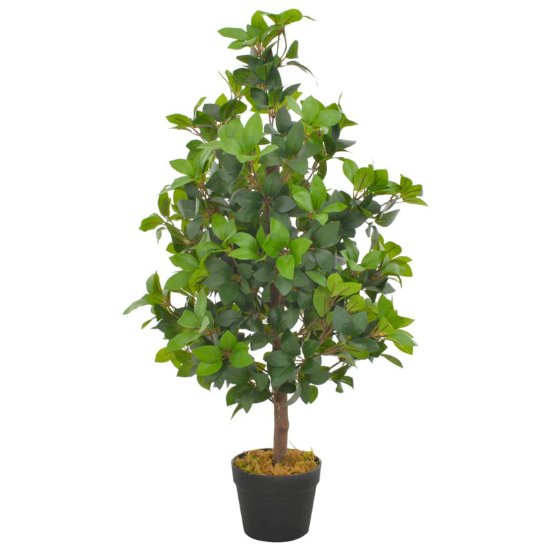 90cm Faux Laurel Tree in Wood Pot