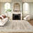 Vintage Distressed Non Slip Washable Rug(Brown)-1491934874