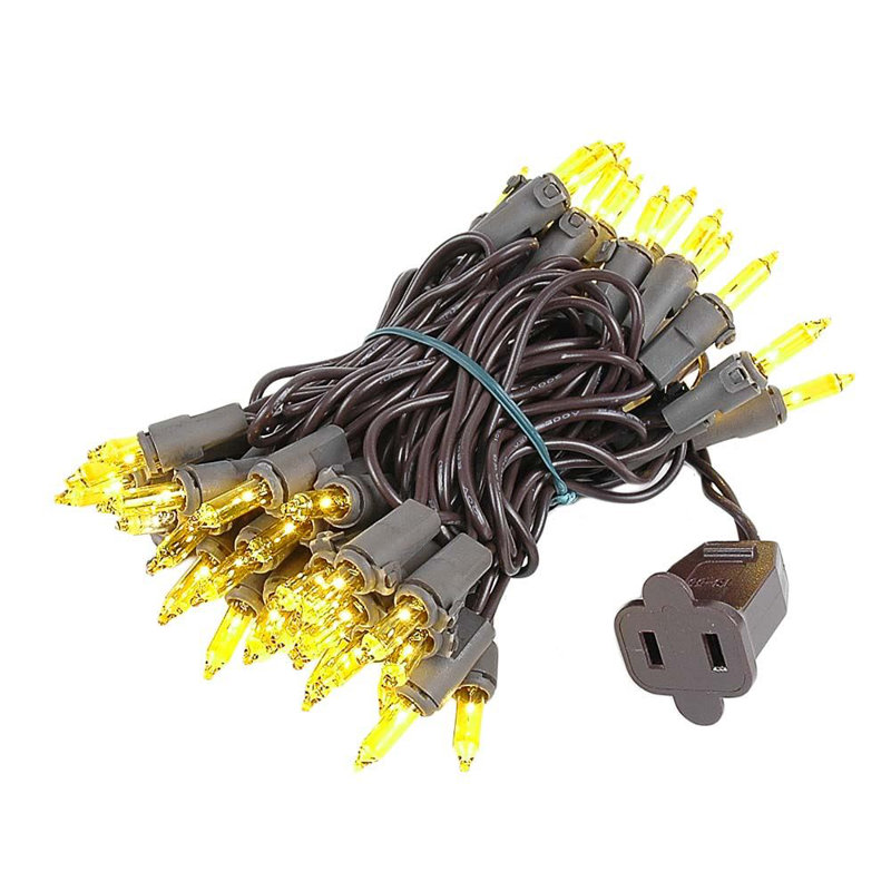Mini-chaîne pour l’extérieur 11'50 ampoules Pirtle, Jaune, Brun