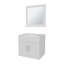 Ensemble de meuble-lavabo flottant avec lavabo, armoire à deux portes et miroir Slater, blanc-1403726227
