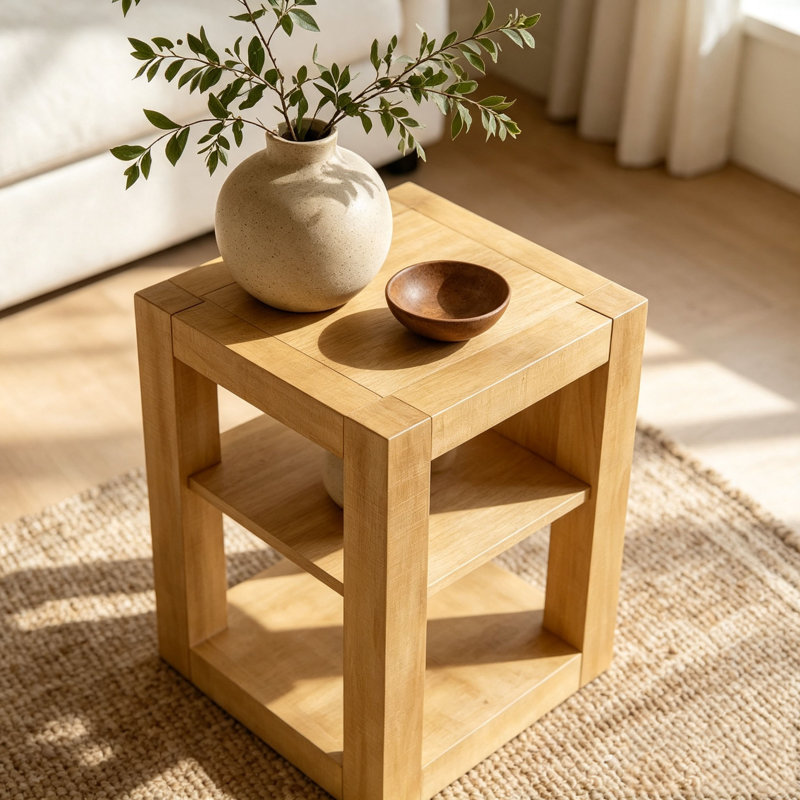Table d'appoint moderne à 2 niveaux, 1 table d'appoint