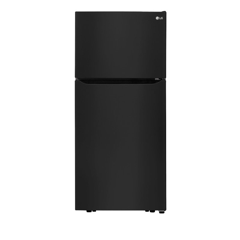 LG 20 cu. ft. Top Freezer Refrigerator w/ Multi-Air Flow and Reversible Door, ENERGY STAR, 30", Smooth Black