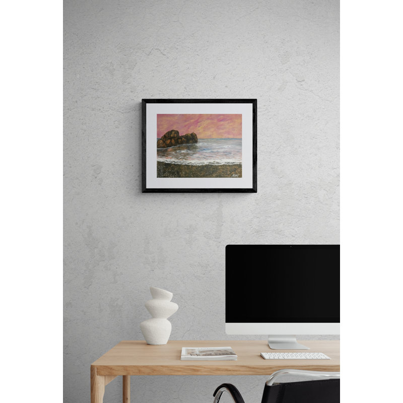 Time Print by Alicia Lopez, Black Framed Canvas, 24" H x 32" W