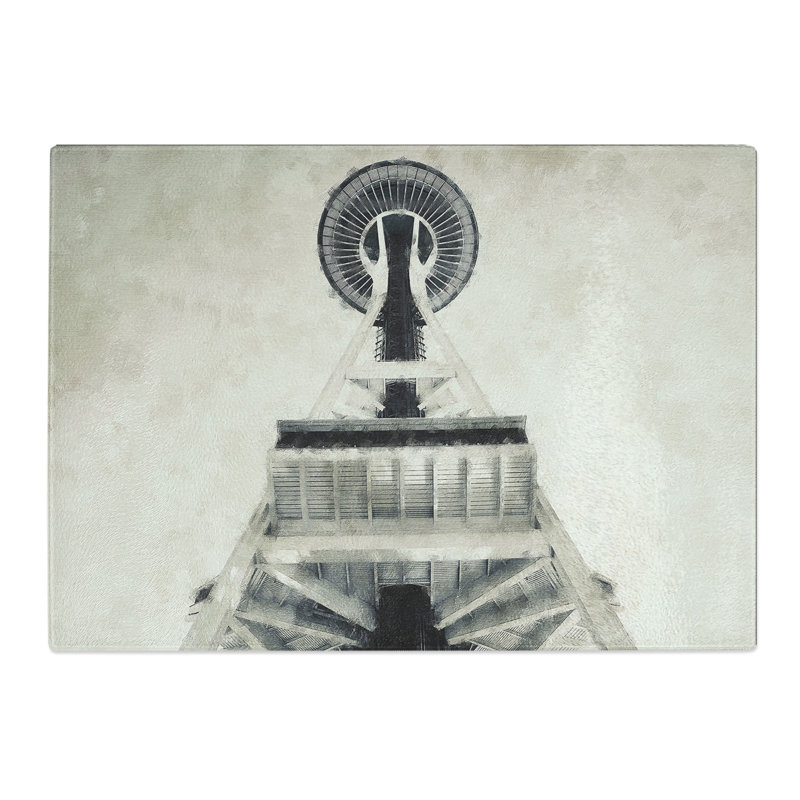The Space Needle in Seattle Chopping Board, 0.4cm H x 28.5cm W x 39cm L