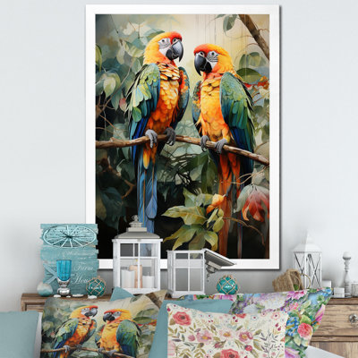 " Two Parrots On Branch III "