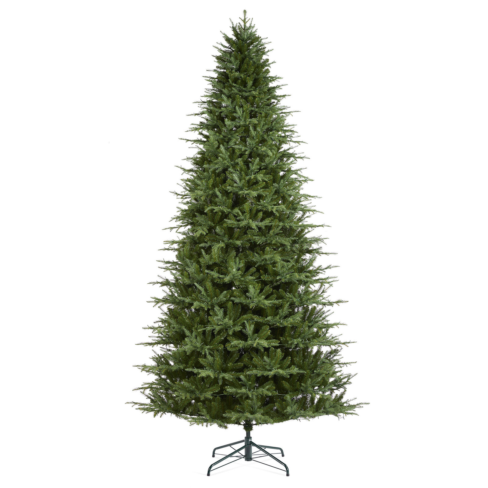 Leilonie Flocked Pre-Lit Fir Christmas Tree, 11' H
