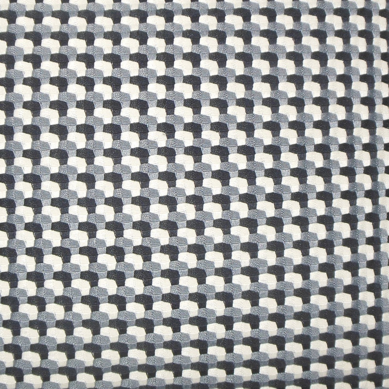 Polyester Geometric Sham Set, Euro, Domino