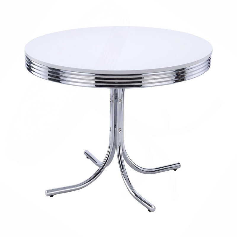 Chrome Round Dining Table