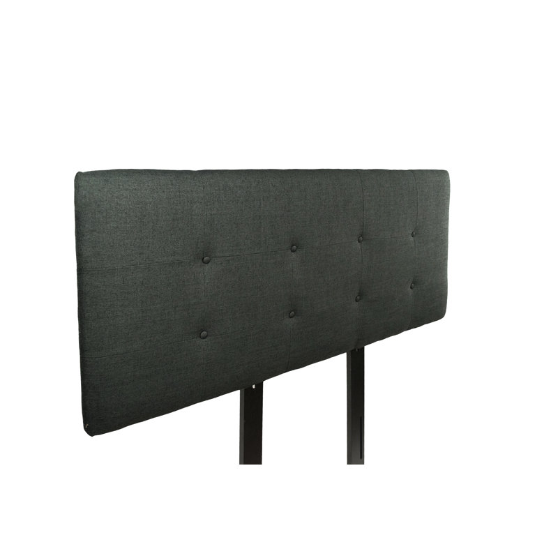 Hadassah Upholstered Headboard, Twin, Charcoal
