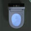 Toilette compacte avec option bidet - ouverture / fermeture automatique, chasse d'eau, siège chauffant, sécheuse à air chaud, fonctionnalité intelligente pour la salle de bain