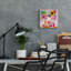 Art mural en verre rouge «Miss Piggy» par St. Hilaire Elizabeth-60525113