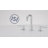 Signature Hardware Lexia 1.2 GPM Widespread Bathroom Faucet-92915340
