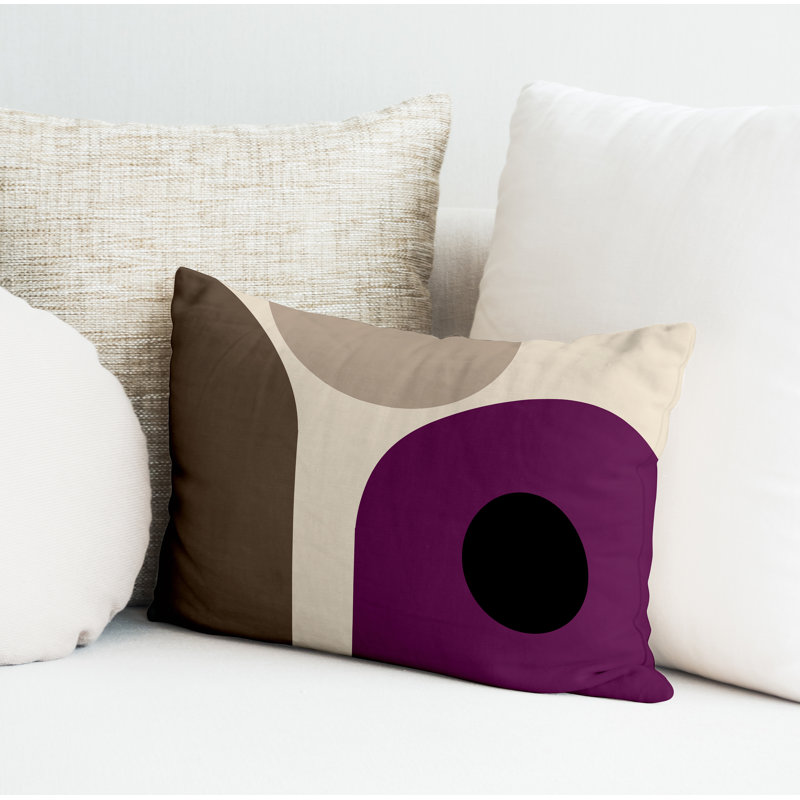 Yenz Outdoor Reversible Throw Pillow, Purple
