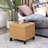 17.5" Faux Leather Ottoman With Storage-1026859791