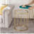 Jayde Round Metal Frame End/Side Tables with Steel Tray Top-2111034900