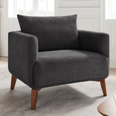 Chaise avec accoudoirs rembourrés 37 po