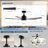 Raguel 52" 5-Blade Downrod Ceiling Fan with LED Light and Remote Control-788904124