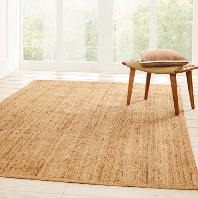 Shreya Demuth Reversible Hand-Woven Natural Braided Jute Indoor Area Rug