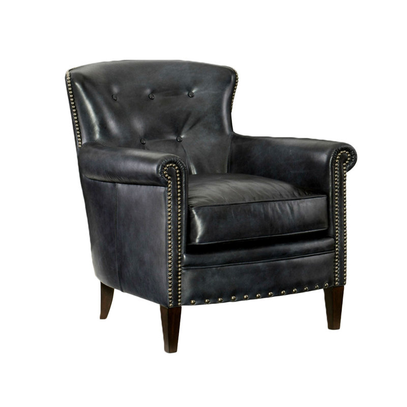 Fauteuil inclinable en similicuir Englbert, Similicuir noir