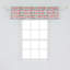 Cantonnière Ambesonne abstraite lot de 2 triangles et lignes bleu foncé corail-100714261