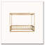 Lit en bois d'hévéa avec clôture Canopy-349779587