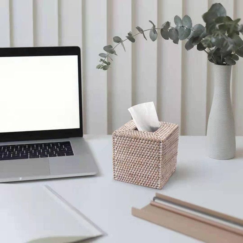 Tissue Box Cover, Whitewash