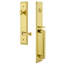 Carré Dummy Handleset with Deadbolt and Georgetown Door Lever and Carre' Rosette-2076618021-2076487766