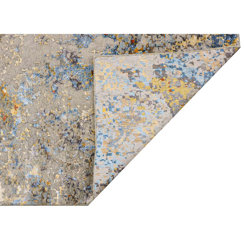 Himalayan Abstract Area Rug in Beige, Rectangle 2' x 3'