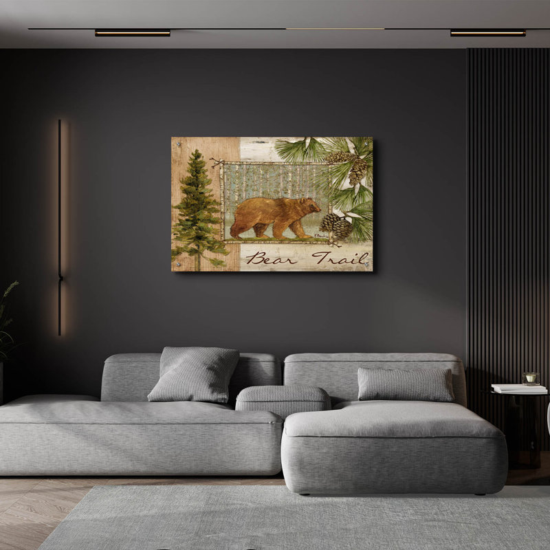 «Bear Trail» par Paul Brent, H 24 po x l 36 po x P 0,2 po