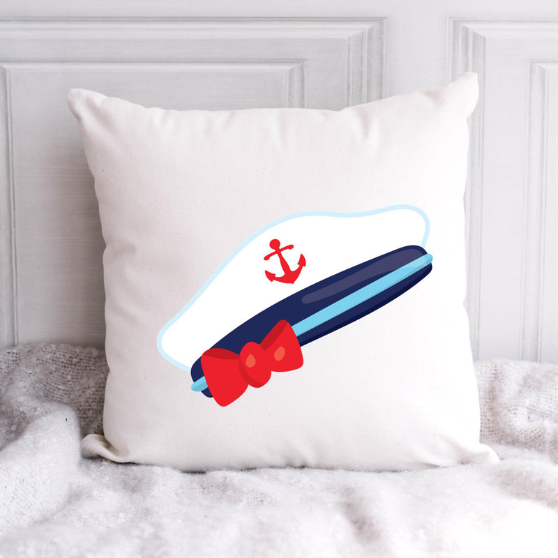 Nautical Sea Life_383 - Throw Pillow Insert Included, H 14 po x l 14 po