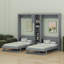 Dual Murphy Beds With Cabinets And Shelves-216933132