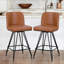 Tabouret de comptoir pivotant en similicuir 26 po avec structure en métal Princeton-1128207782-1100046383