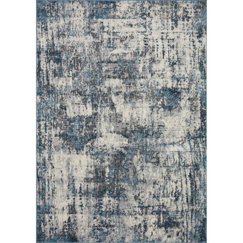 Bergulv Abstract Indoor Rug, Rectangle 7'10" x 10'6"